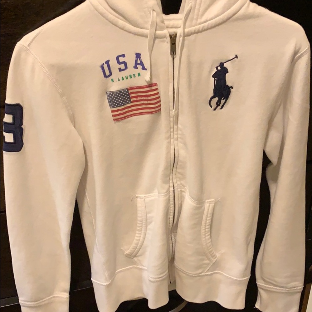 polo Ralph Lauren white sweater !❤️